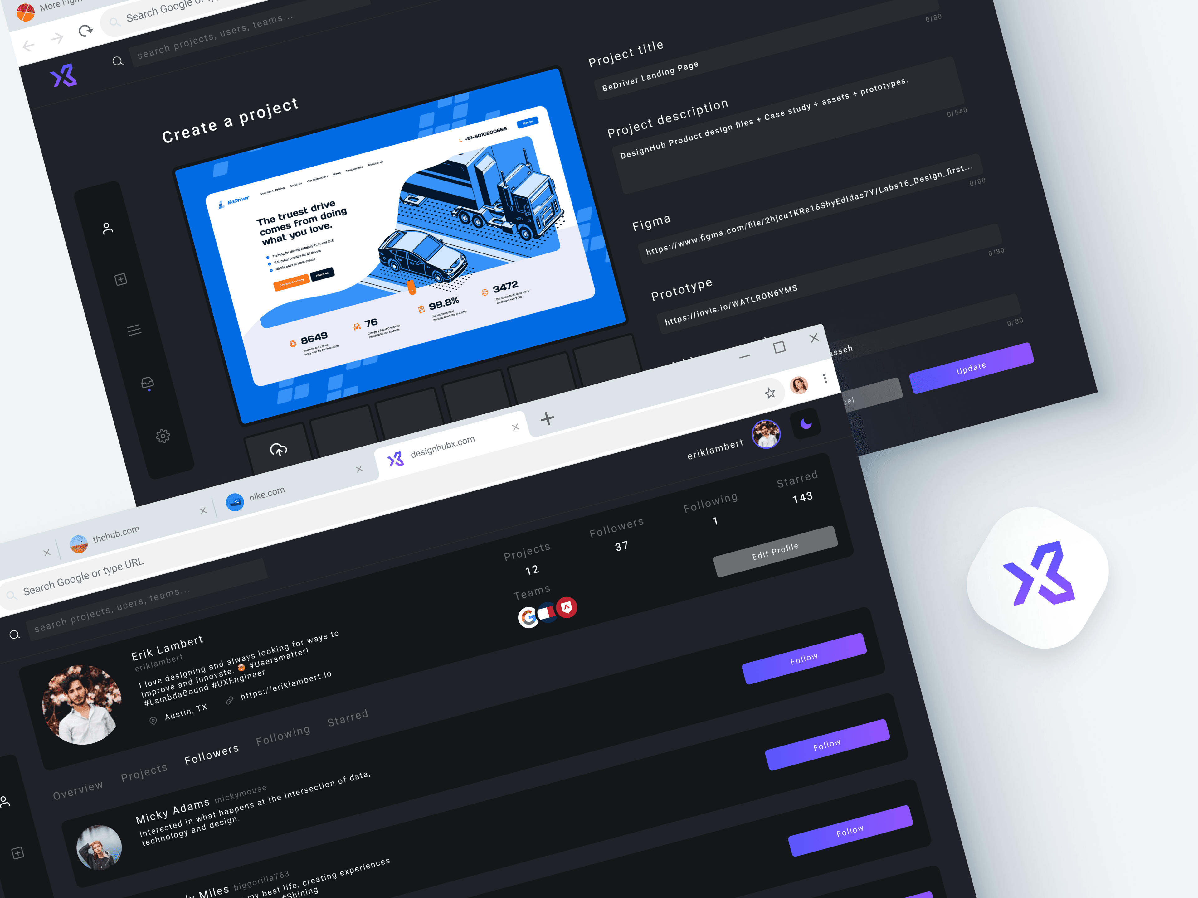 DesignHub product mockup